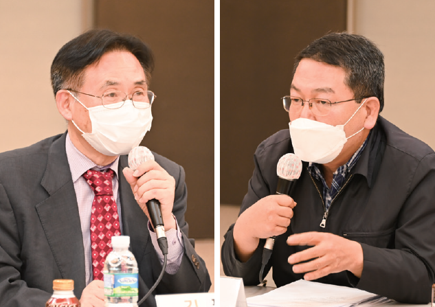 좌장 김필두 한국지방행정연구원 연구위원(왼쪽), 발제 조성호 경기연구원 선임연구위원